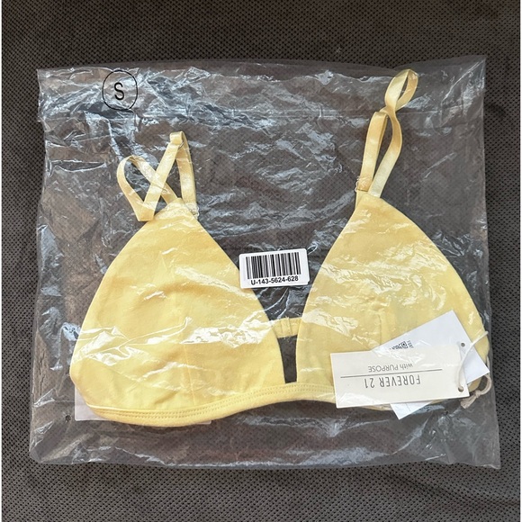 NWT Organically Grown Cotton Triangle Bralette w Adjustable Straps - Picture 3 of 3